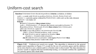 Uniform-cost search
 