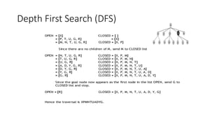 Depth First Search (DFS)
 