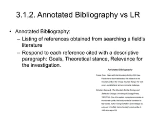 Annotated Rrl Research Methods in Architecture - Literature Review - البحث المعمارى ...