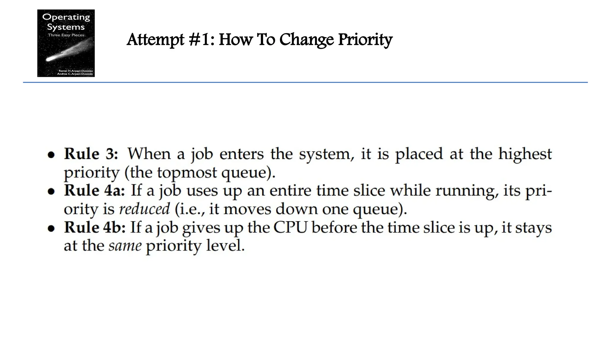 Attempt #1: How To Change Priority
 
