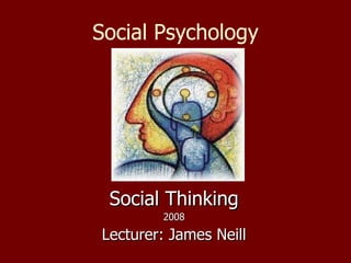 Social Psychology Social Thinking 2008 Lecturer: James Neill 