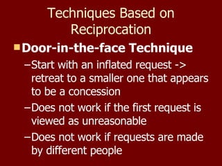 Techniques Based on Reciprocation ,[object Object],[object Object],[object Object],[object Object]