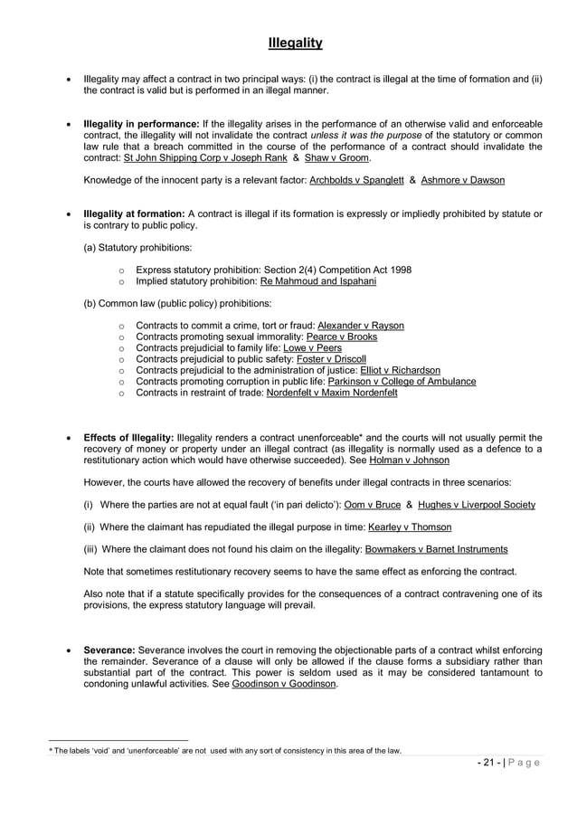 Lecture 3 Study Notes Contract Law Pdf