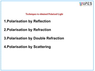 polarization of light it tells how we restrict the light | PPT