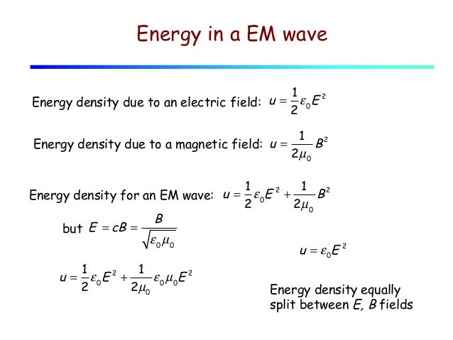 Lecture 32 energy and momentum. standing waves.