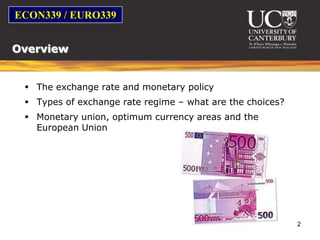 Optimum currency areas and European monetary union | PPTX