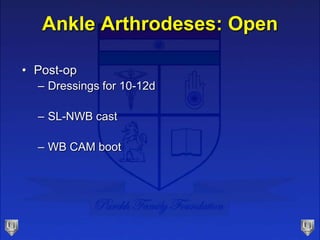 Lecture 33 34 parekh ankle arthritis