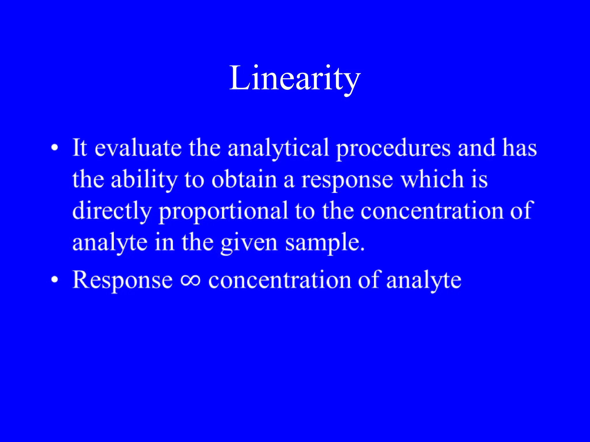 Linearity
 