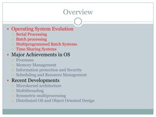 Lecture 3,4 operating systems | PPT