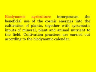 Biodynamics Comprehensive Guide to Biodynamic Farming Principles and Practices | PPT