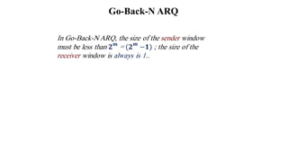 Go-Back-N ARQ
 
