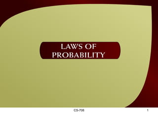 Laws of Probability – (36 - 1) 
