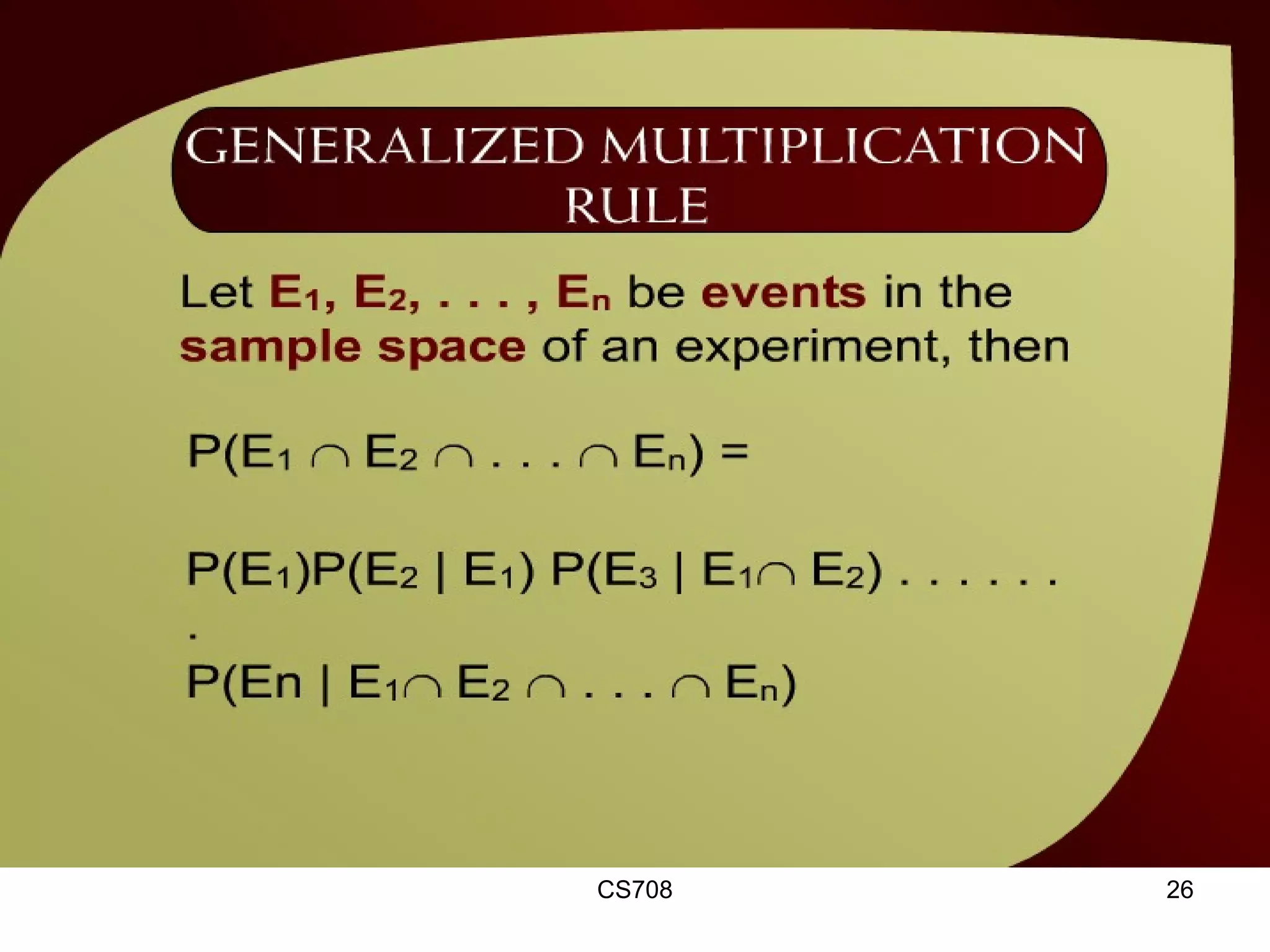 Generalized Multiplication Rule – (37 – 13a)