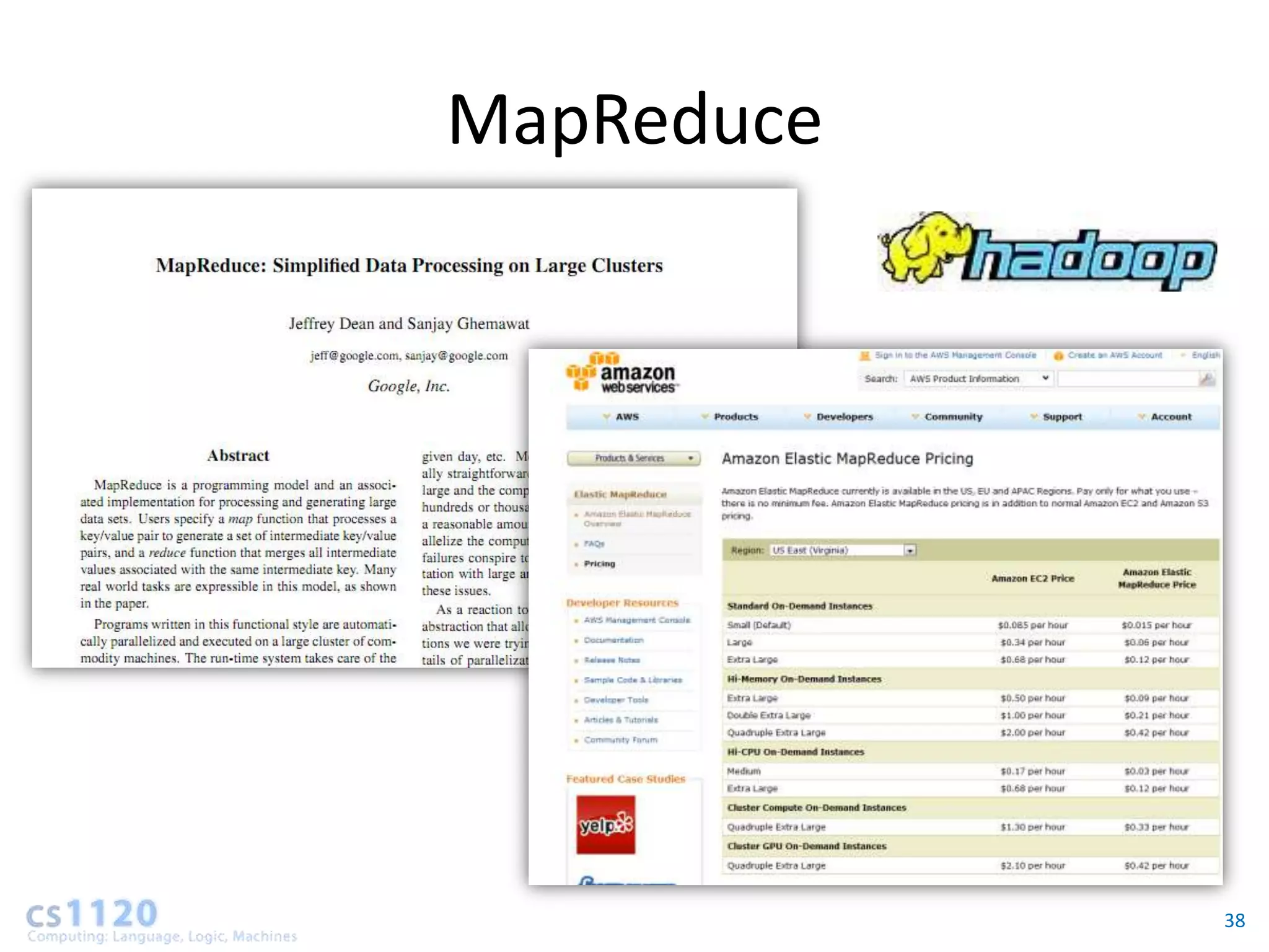 MapReduce




            38
 