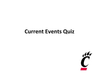 Current Events Quiz
 