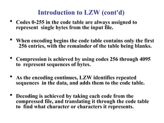 Comprehensive Guide to Lempel-Ziv-Welch (LZW) Compression Algorithm | PPT