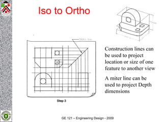 Iso to Ortho
Isometric & Orthographic Sketching




                                                                      ...