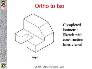 Ortho to Iso
Isometric & Orthographic Sketching




                                                                     C...