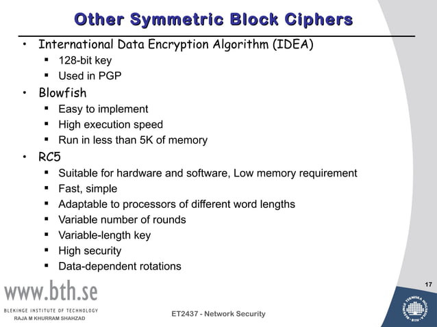 Lecture3a symmetric encryption | PPT