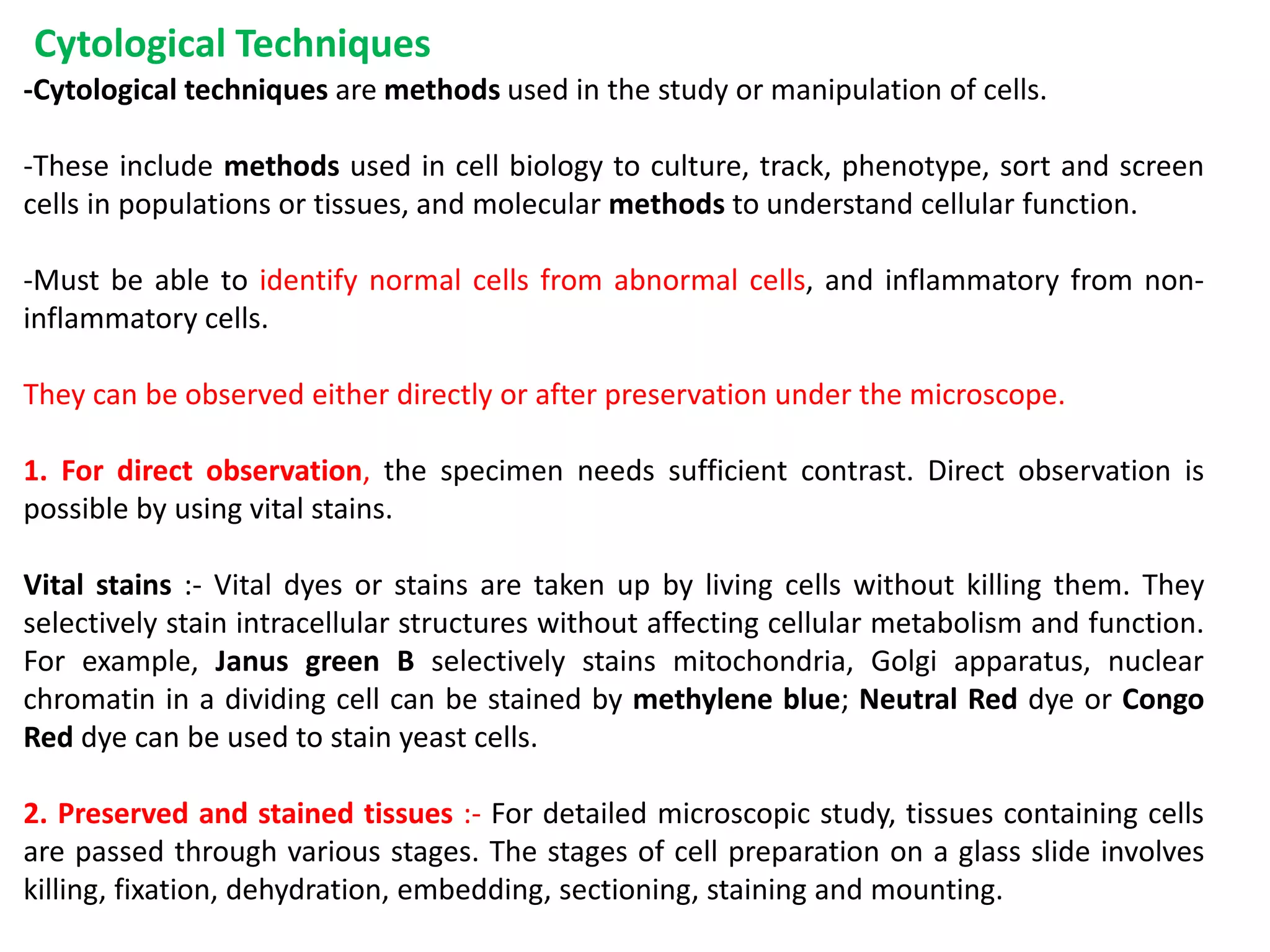 Molecular And Cellular Biology Techniques