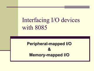 architecture memory interfacing | PPT