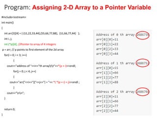 Comprehensive Guide to Pointers and Arrays in C++ Programming | PDF