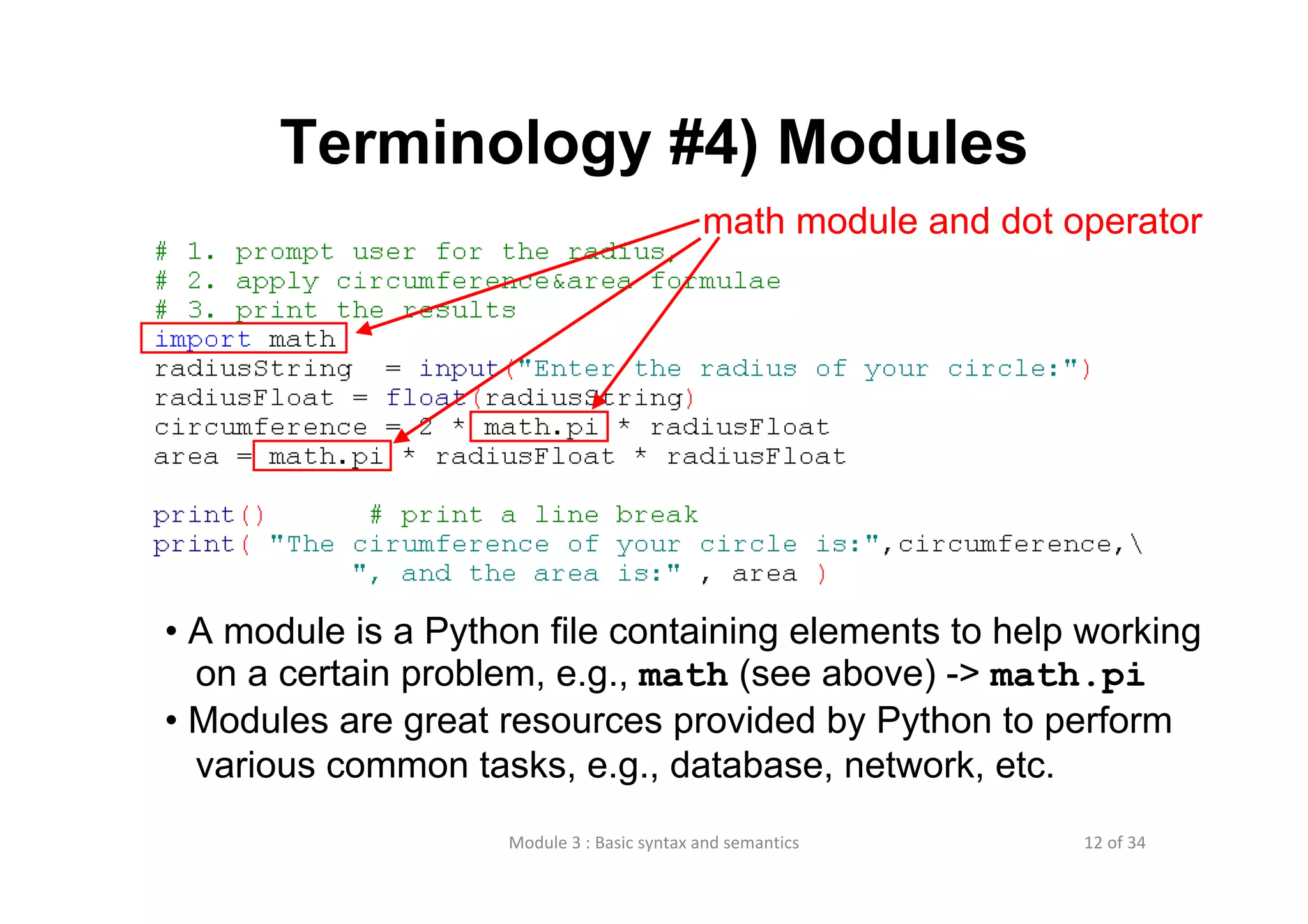 Lecture 3 basic syntax and semantics | PPT