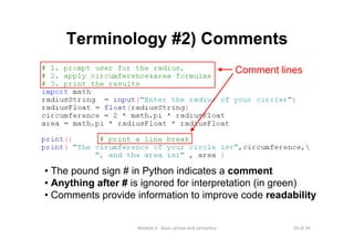 Lecture 3 basic syntax and semantics | PPT