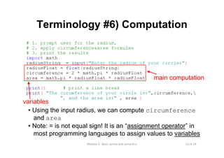 Lecture 3 basic syntax and semantics | PPT