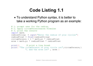 Lecture 3 basic syntax and semantics | PDF | Programming Languages ...