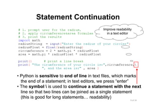 Lecture 3 basic syntax and semantics | PPT