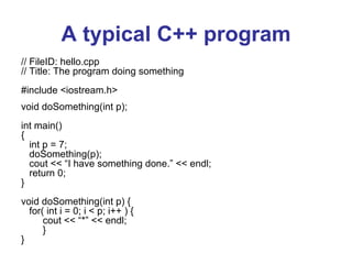 Lecture 3 c++ | PPT