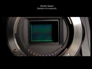 Shutter Speed
(fraction of a second)
 