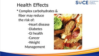 Carbohydrates in foods and their functional properties | PPTX