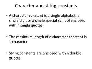 introduction to c- data types with examples | PDF