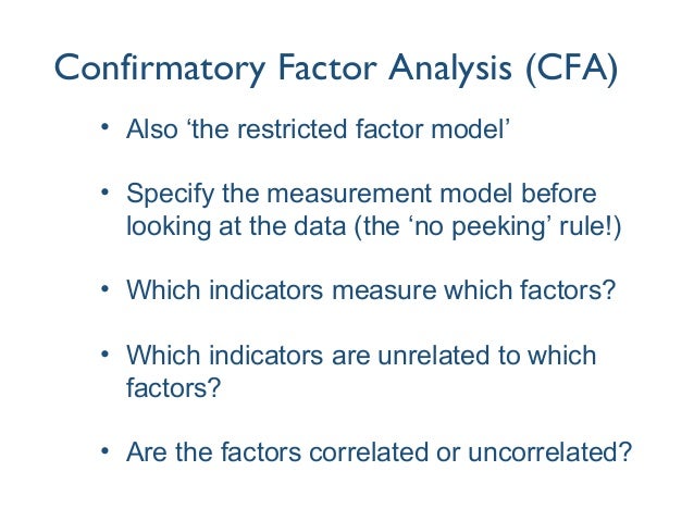 of 70 math factor Analysis Confirmatory Factor