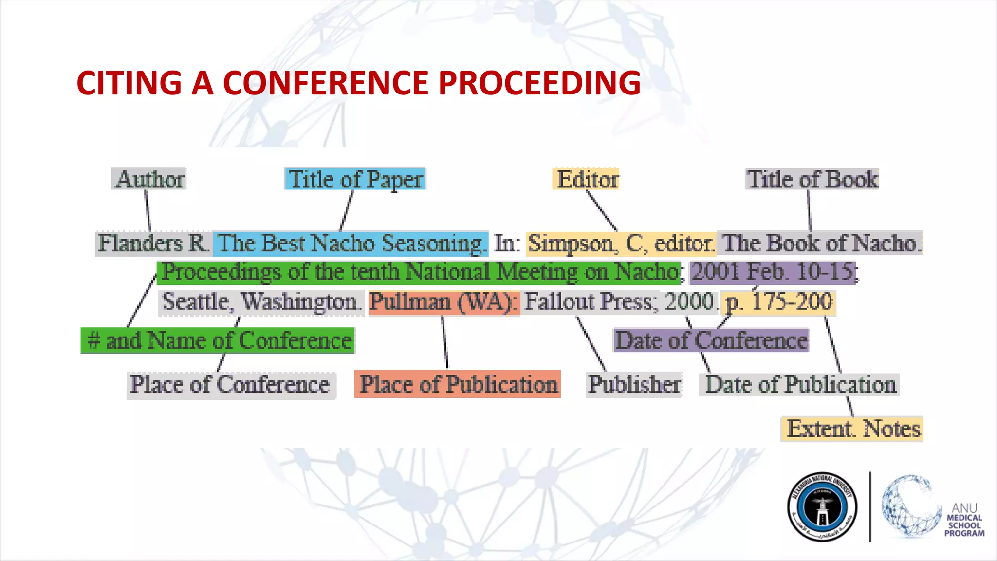 CITING A CONFERENCE PROCEEDING
 