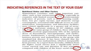 INDICATING REFERENCES IN THE TEXT OF YOUR ESSAY
 