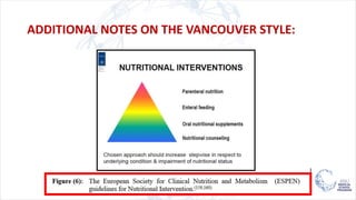 ADDITIONAL NOTES ON THE VANCOUVER STYLE:
 