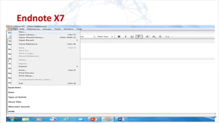 Endnote X7
 
