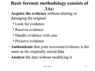 Recovered Evidence Comprehensive Overview of Computer Forensics and Digital Evidence ...
