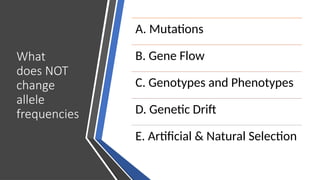 Evolution and variation: natural selection | PPTX