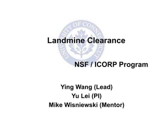 Landmine Clearance




Customer            Customer     Customer
Discovery           Validation   Creation


            P...