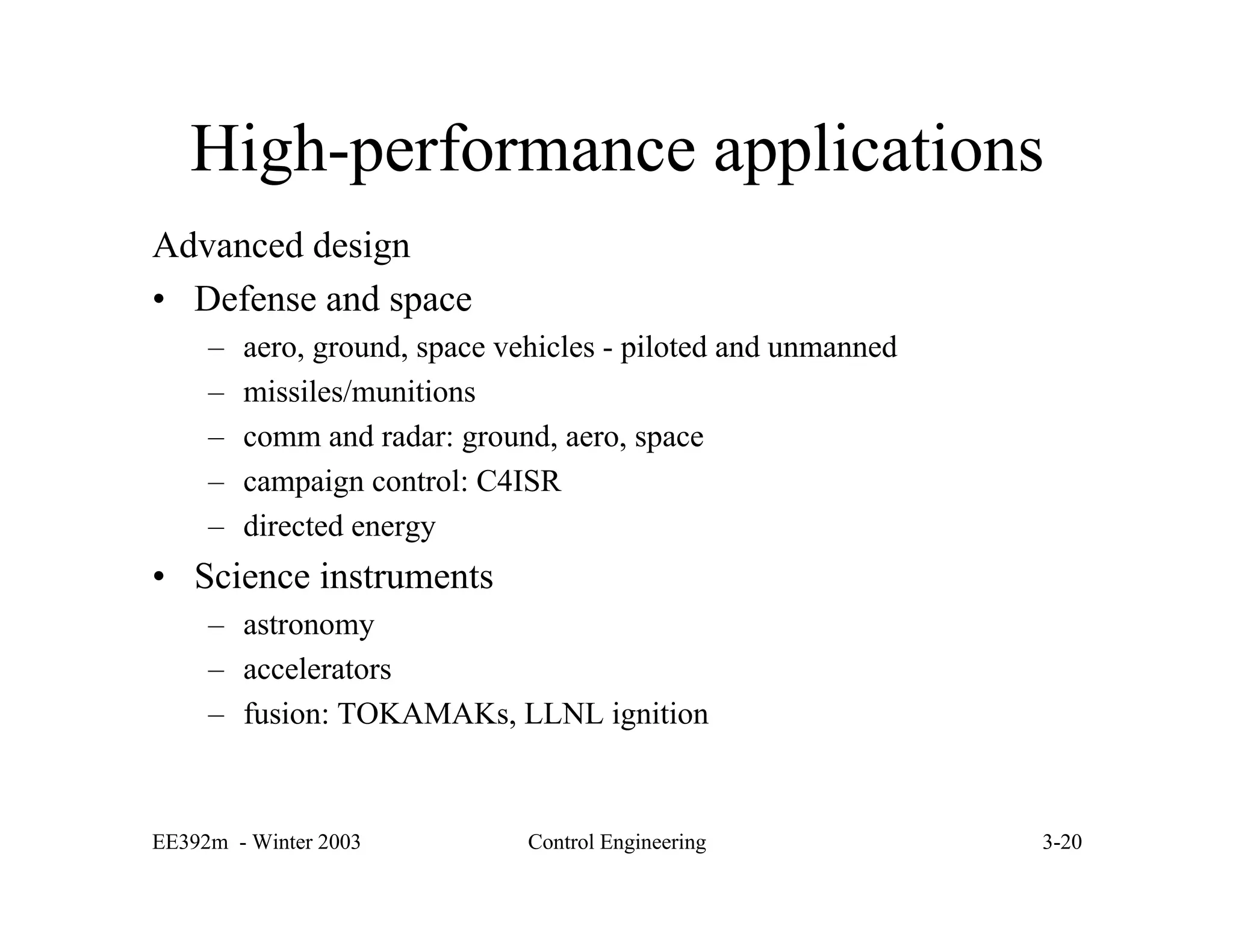 Lecture 3 - Model-based control engineering | PPT
