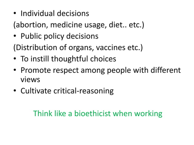 Lecture 3 ethics and bioethics | PPTX