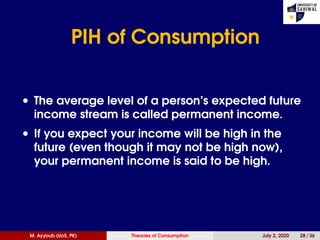 Theories of Consumption_Extended Version | PDF