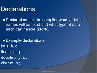 Lecture 3 getting_started_with__c_ | PPT