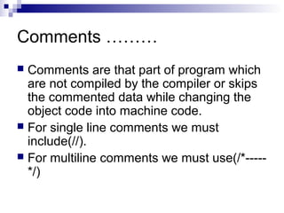 Lecture 3 in c ppt | PPT