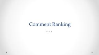 Reddit Comment Ranking (new)
Hypothetically, suppose all users voted on the comment, and v out of N
up-voted. Then we coul...