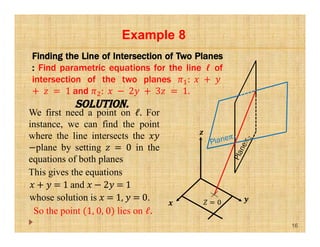Lecture_3 Lines and Planes (1).pdf explanation | PDF